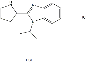 1-Isopropyl-2-(pyrrolidin-2-yl)-1H-benzo[d]imidazole dihydrochloride Struktur