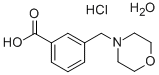 3-(MORPHOLIN-4-YLMETHYL)BENZOIC ACID HYDROCHLORIDE HYDRATE Struktur