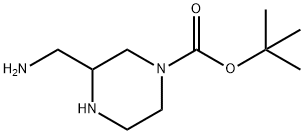 tert-Butyl 3-(aMinoMethyl)piperazine-1-carboxylate Struktur