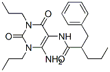 Benzenepropanamide,  N-(6-amino-1,2,3,4-tetrahydro-2,4-dioxo-1,3-dipropyl-5-pyrimidinyl)--alpha--propyl- Struktur