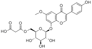 6''-O-MALONYLGLYCITIN Struktur