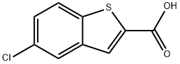 5-CHLORO-BENZO[B]THIOPHENE-2-CARBOXYLIC ACID Struktur