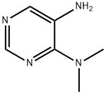 Pyrimidine, 5-amino-4-(dimethylamino)- (8CI) Struktur