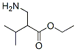 Butanoic  acid,  2-(aminomethyl)-3-methyl-,  ethyl  ester Struktur