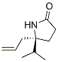 2-Pyrrolidinone,5-(1-methylethyl)-5-(2-propenyl)-,(R)-(9CI) Struktur