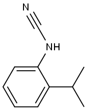 Cyanamide, [2-(1-methylethyl)phenyl]- (9CI) Struktur