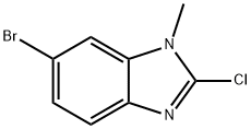 6-Bromo-2-chloro-1-methyl-1H-benzimidazole Struktur