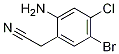 2-(2-aMino-5-broMo-4-chlorophenyl)acetonitrile Struktur