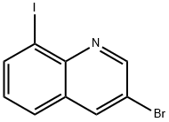 3-Bromo-8-iodoquinoline Struktur