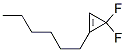 Cyclopropene, 3,3-difluoro-1-hexyl- (9CI) Struktur