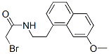 2-bromo-N-[2-(7-methoxynaphthalen-1-yl)ethyl]acetamide Struktur