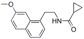 N-cyclopropylcarbonyl-2-(7-methoxy-1-naphthyl)ethylamine Struktur