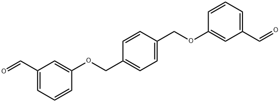 1,4-Bis(3-formylphenoxy)xylene Struktur