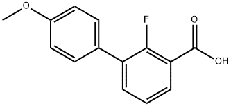 2-Fluoro-3-(4-Methoxyphenyl)benzoic acid Struktur