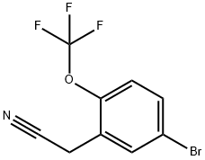 2-[5-BroMo-2-(trifluoroMethoxy)phenyl]acetonitrile Struktur