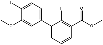 Methyl 2-fluoro-3-(4-fluoro-3-Methoxyphenyl)benzoate Struktur