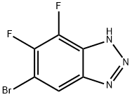 6-BroMo-4,5-difluoro-3H-1,2,3-benzotriazole Struktur