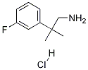 2-(3-Fluorophenyl)-2-Methylpropan-1-aMine hydrochloride Struktur