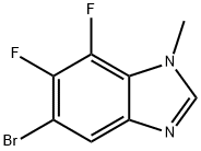 5-BroMo-6,7-difluoro-1-Methyl-1,3-benzodiazole Struktur