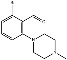 2-BroMo-6-(4-Methylpiperazino)benzaldehyde Struktur