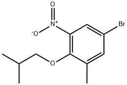 5-BroMo-2-isobutoxy-3-nitrotoluene Struktur