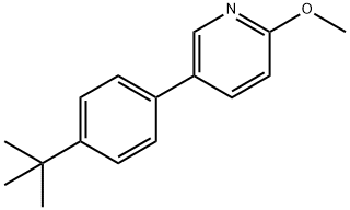 5-(4-tert-butylphenyl)-2-Methoxypyridine Struktur