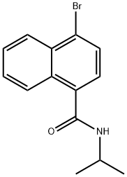 4-BroMo-N-isopropylnaphthalene-1-carboxaMide Struktur