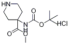 Methyl 4-(tert-butoxycarbonylaMino)piperidine-4-carboxylate hydrochloride Struktur