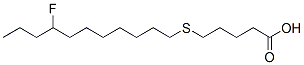 14-fluoro-6-thiaheptadecanoic acid Struktur