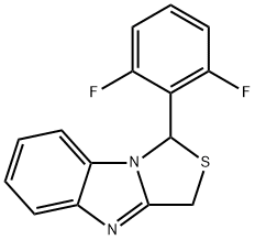 1-(2',6'-difluorophenyl)-1H,3H-thiazolo(3,4-a)benzimidazole Struktur