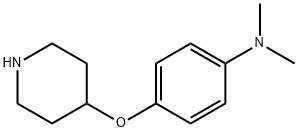 4-(4-N,N-DIMETHYLAMINOPHENOXY)PIPERIDINE HYDROCHLORIDE Struktur