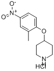 4-(2'-METHYL-4'-NITROPHENOXY) PIPERIDINE HYDROCHLORIDE Struktur