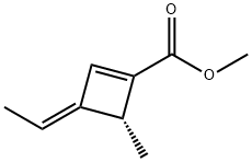 1-Cyclobutene-1-carboxylicacid,3-ethylidene-4-methyl-,methylester,[R-(E)]- Struktur