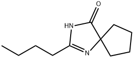 2-N-BUTYL-1,3-DIAZA-SPIRO[4,4]NON-1-EN-4-ONE HYDROCHLORIDE Structure