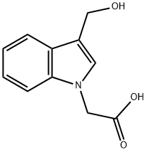 (3-HYDROXYMETHYL-INDOL-1-YL)-ACETIC ACID Struktur