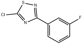 5-Chloro-3-(3-fluoro-phenyl)-[1,2,4]thiadiazole Struktur