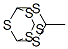 1-Methyl-2,4,6,8,9,10-hexathiaadamantane Struktur