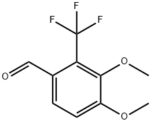 3,4-diMethoxy-2-(trifluoroMethyl)benzaldehyde Struktur