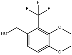 (3,4-Dimethoxy-2-(trifluoromethyl)phenyl)methanol Struktur