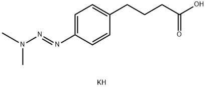 4-(3,3-dimethyl-1-triazeno)phenylbutyric acid Struktur