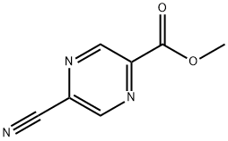 Pyrazinecarboxylic acid, 5-cyano-, methyl ester (9CI) Struktur