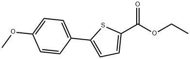 ETHYL 5-(4-METHOXYPHENYL)-2-THIOPHENECARBOXYLATE Struktur