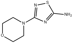 3-morpholino-1,2,4-thiadiazol-5-amine Struktur