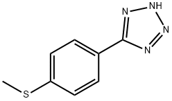 5-[4-(METHYLTHIO)PHENYL]-1H-TETRAZOLE Struktur