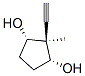 1,3-Cyclopentanediol, 2-ethynyl-2-methyl-, (1alpha,2alpha,3alpha)- (9CI) Struktur