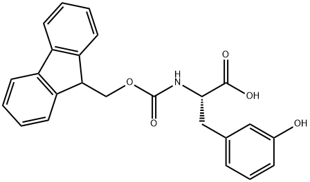 N-FMoc-3-hydroxy-DL-phenylalanine Struktur