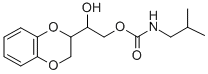 1-(1,4-Benzodioxan-2-yl)-1,2-ethanediol 2-isobutylcarbamate Struktur