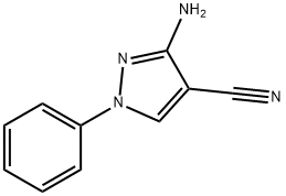 3-AMINO-1-PHENYL-1H-PYRAZOLE-4-CARBONITRILE Struktur