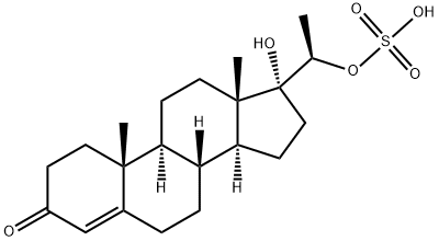 4-Pregnen-17a, 20b-diol-3-one-20-sulfate Struktur