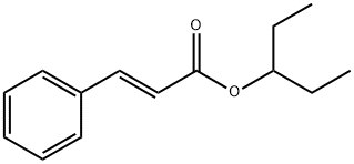 2-Propenoic acid, 3-phenyl-, 1-ethylpropyl ester, (2E)- Struktur